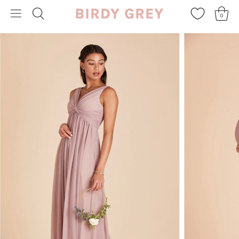 NWT Birds Grey Lianna Mauve Dress